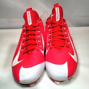 NEW NIKE LUNAR VAPOR MIKE TROUT Red/White Mens Baseball Metal Cleats
